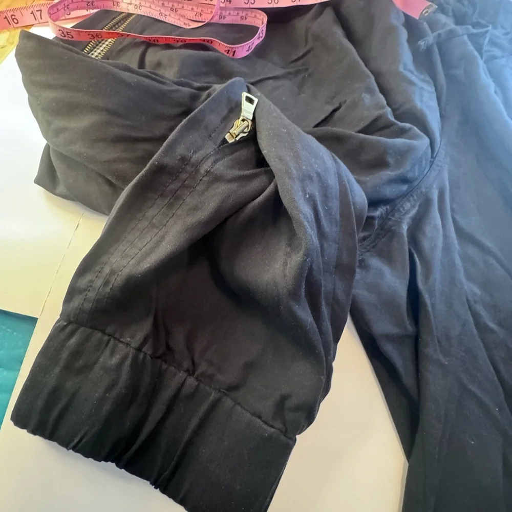 Lane Bryant Black Pants w/ Side Zipper & Houndstooth Detail - Size 22/24 - Picture 11 of 13